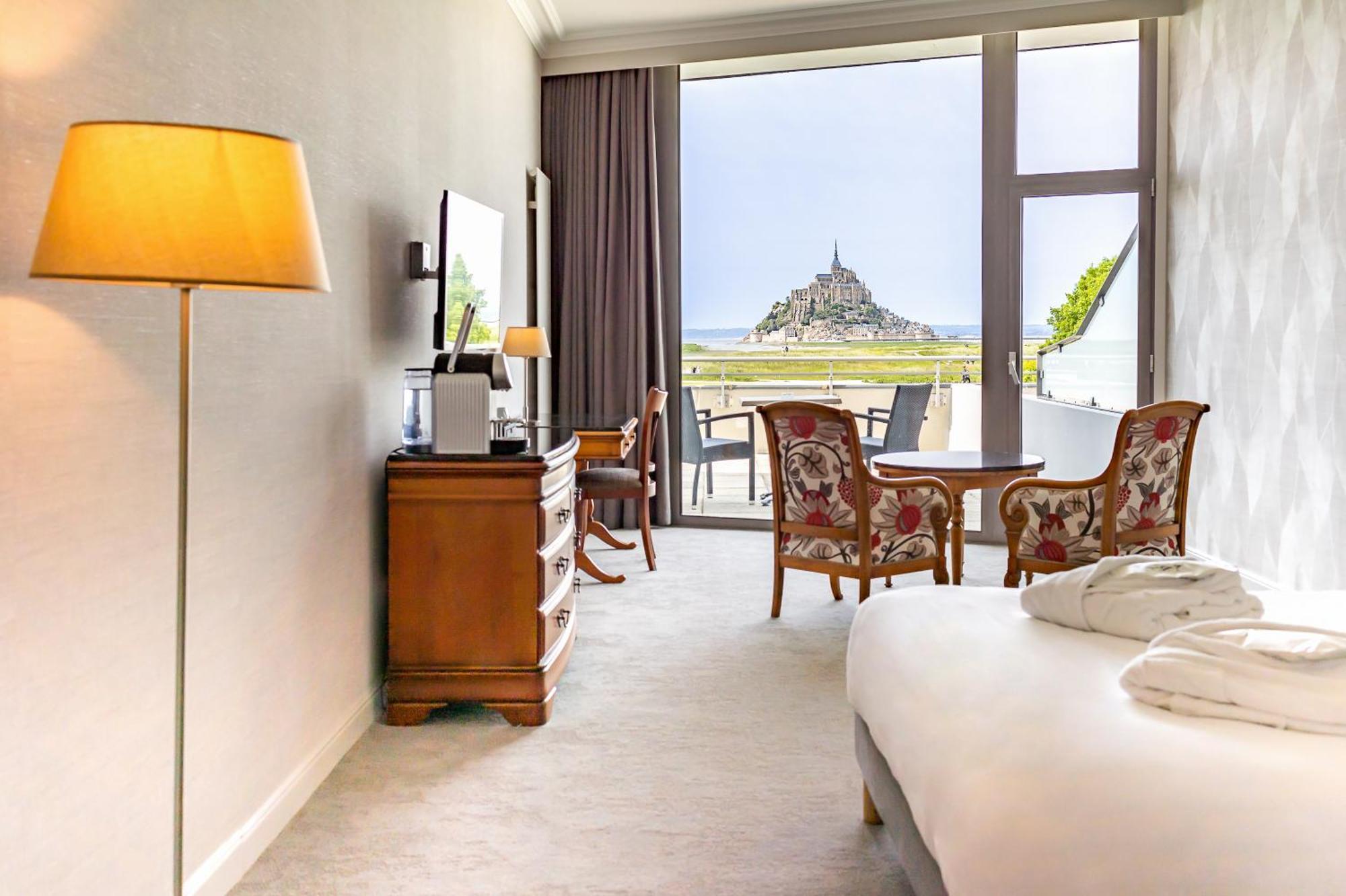 Chambre Double ou Lits Jumeaux avec Terrasse - Vue sur Mont-Saint-Michel